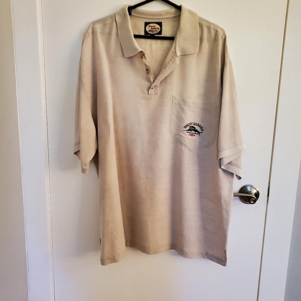 Tommy Bahama short sleeved polo shirt. XL